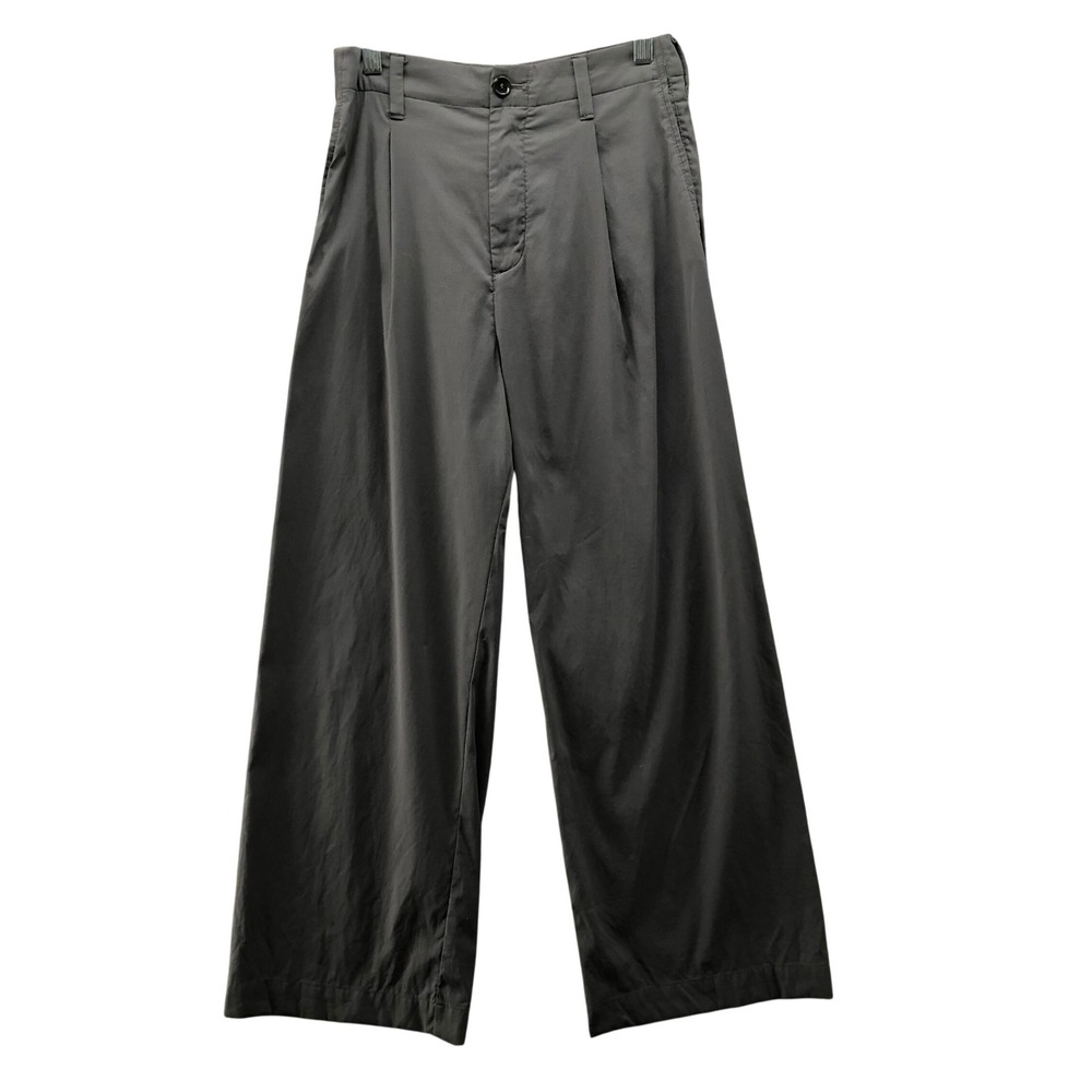 Icebreaker Merino Berlin Wide Leg Pants Womens S Gray Pleated Front High Rise